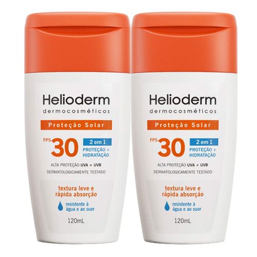 Kit Protetor Solar Corporal Helioderm Fps30 120Ml 2 Unidades