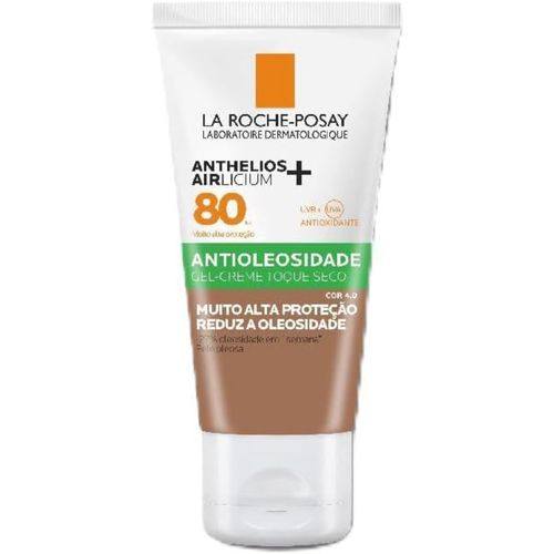 Protetor Solar Facial com Cor La Roche Posay Anthelios Airlicium FPS80 4.0