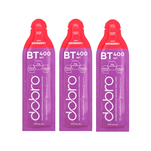 Kit 3X: BT Nitrato Redberry com Cafeína Gel Dobro 30g