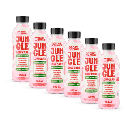 Kit 6X: Bebida Isotônica Low Carb Melancia e Limão Jungle 500ml