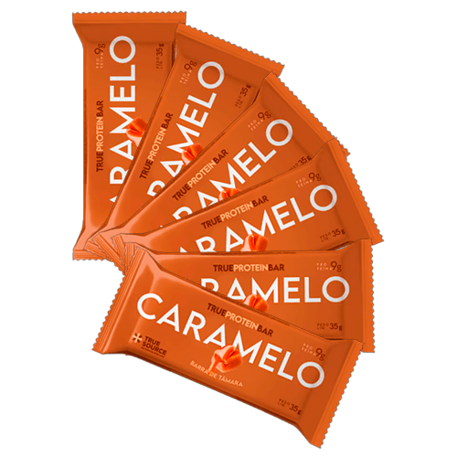 Kit 6X: True Bar Protein Caramelo True Source 35g