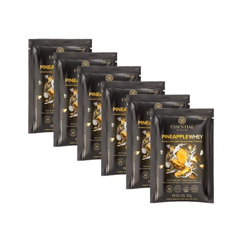 Kit 6X: Pineapple Whey Sachê Essential Nutrition 30g