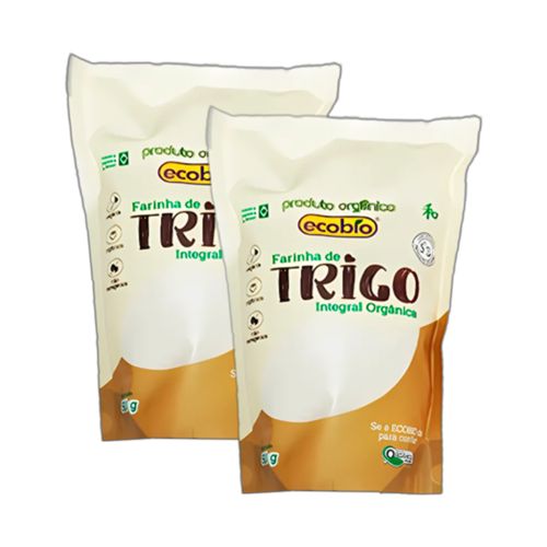Kit 2X: Farinha de Trigo Integral Orgânica Ecobio 500g Kit 2X: Farinha de Trigo Integral Orgânica Ecobio 500g
