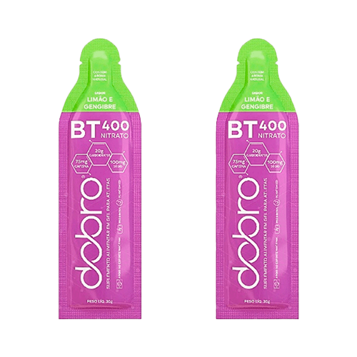 Kit 2X: BT Nitrato Limão e Gengibre com Cafeína Gel Dobro 30g