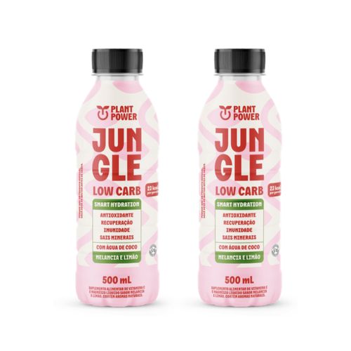 Kit 2X: Bebida Isotônica Low Carb Melancia e Limão Jungle 500ml Kit 2X: Bebida Isotônica Low Carb Melancia e Limão Jungle 500ml