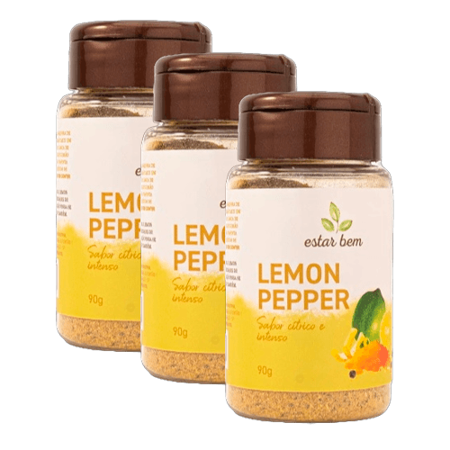 Kit 3X: Lemon Pepper Estar Bem 90g