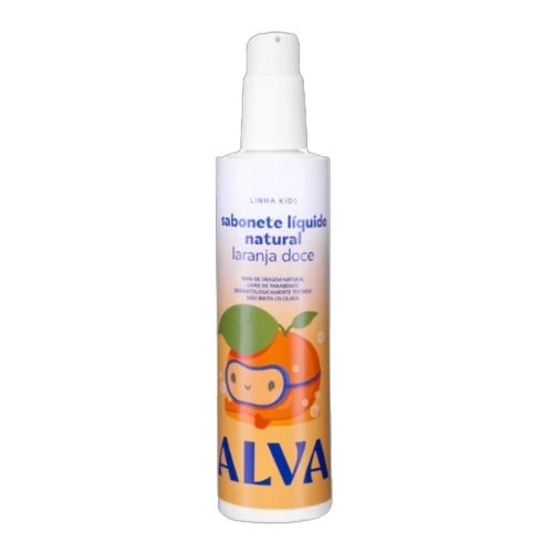 Sabonete Líquido Vegano Infantil Laranja Doce e Baunilha Alva 250ml Sabonete Líquido Vegano Infantil Laranja Doce e Baunilha Alva 250ml