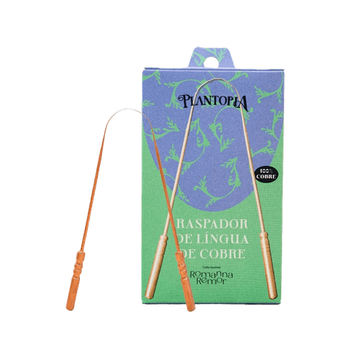Raspador de Língua de Cobre Plantopia 1 Unidade Cobre