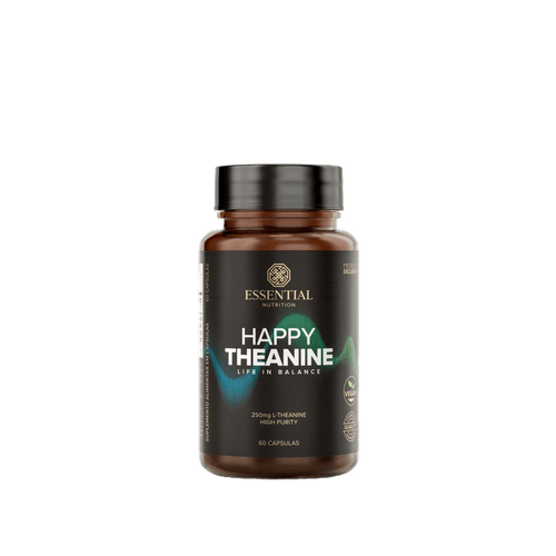 Happy Theanine L-teanina Essential Nutrition 60 Cápsulas