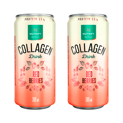 Kit 2X: Collagen Drink Red Berries Nutrify 269ml