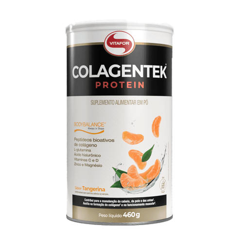 Colagentek Protein Colágeno Hidrolisado Tangerina Vitafor 460g