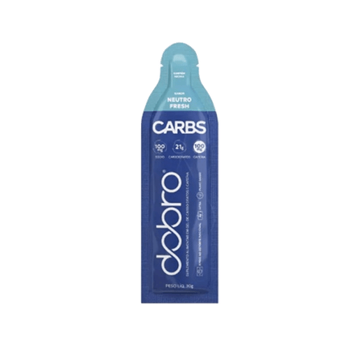 Carbs Gel Neutro Fresh com Cafeína Dobro 30g Neutro Fresh com Cafeína