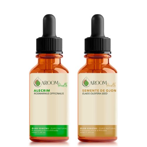 Kit Terapia Capilar  – Óleos Vegetais de Alecrim, Semente de Ojon  (30ml cada)