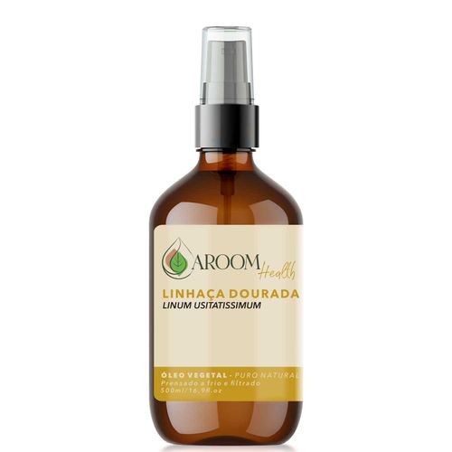 Óleo Vegetal de Linhaça Dourada 100% Puro Natural – 500 ml