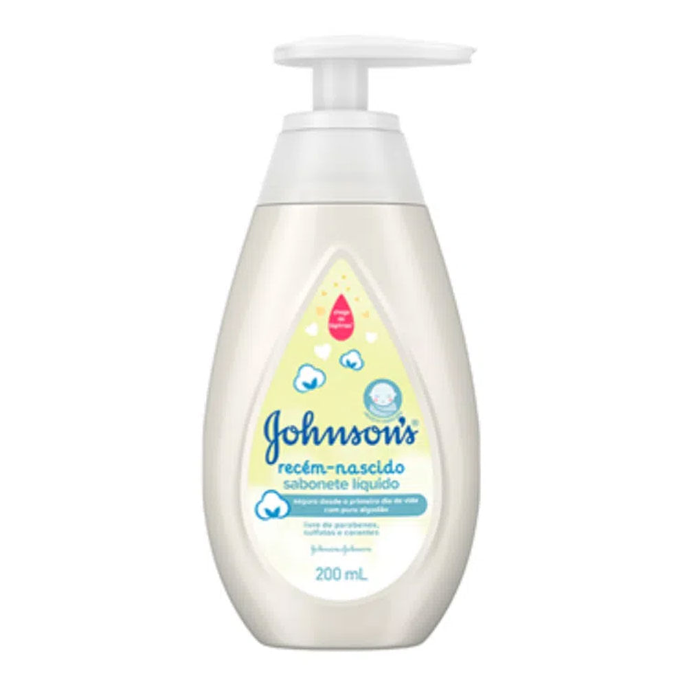 Sabonete Líquido Johnson’s Baby Recém-Nascido 200ml