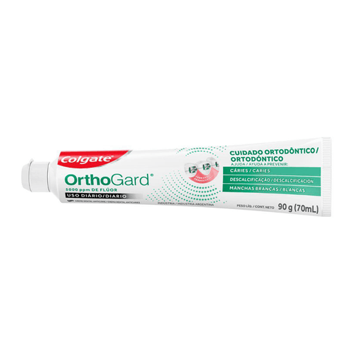 Kit Pasta de Dente Colgate OrthoGard Cuidado Ortodôntico 90g 2 Unidades