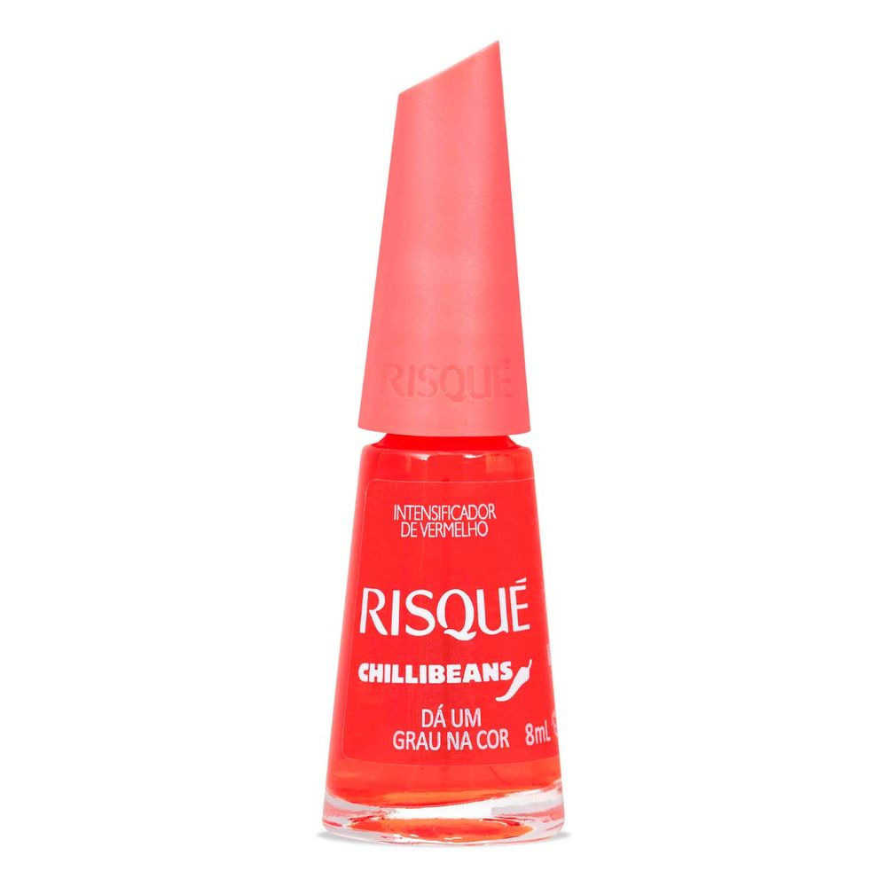 Esmalte Intensificador Risqué Chilli Beans Da Um Grau Na Cor 8ml ...