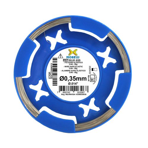 Fio Ortodôntico Duro Elástico CrNi Redondo 50g Morelli 0.35mm
