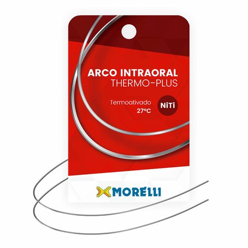Arco Intraoral Thermo Plus Médio NiTi Retangular Morelli 016x022