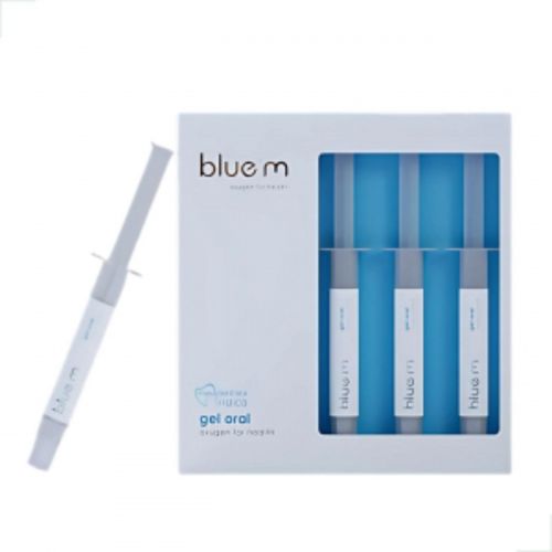 Gel Oral BlueM 5 Seringas de 1.5g Aplicação Oxigênio Ativo Recuperação Saúde Bucal Intensiva Uso Gengival Terapêutico