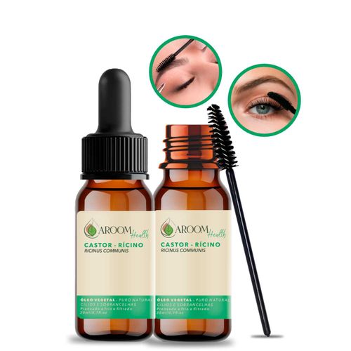 Óleo Rícino para cílios e  sobrancelhas com aplicador  -20ml