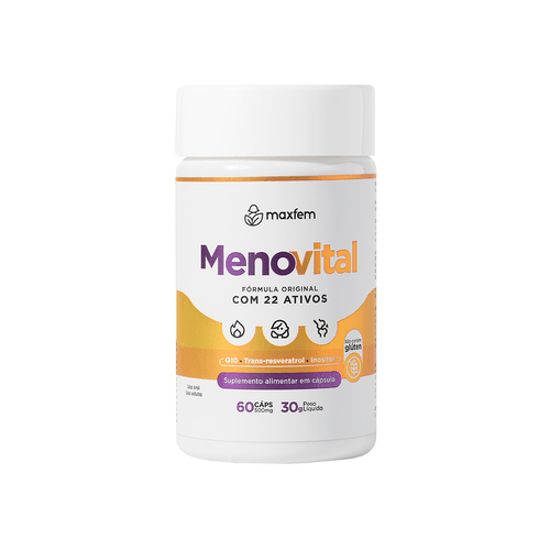 Menovital - Alívio Natural dos Sintomas da Menopausa e Equilíbrio Hormonal 3 Meses