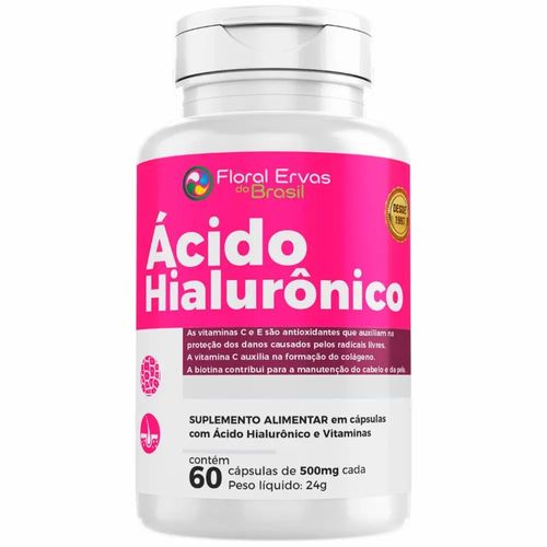 ACIDO HIALURONICO 60 CAPS 500 MG FLORAL ERVAS