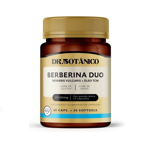 BERBERINA DUO 2500MG 60 CAPS 30 SOFT DR. BOTÂNICO BERBERINA DUO 2500MG 60 CAPS 30 SOFT - DR. BOTÂNICO