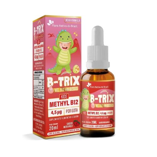 B TRIX KIDS METILCOBALAMINA GTS 20ML SAB MORANGO FLORA NATIVA B-TRIX KIDS METILCOBALAMINA GTS 20ML SAB MORANGO FLORA NATIVA