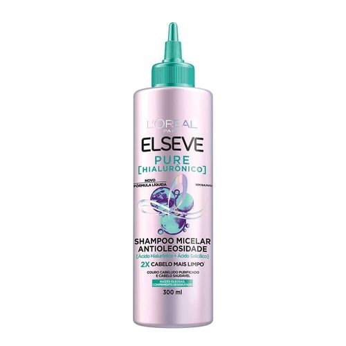 Shampoo Elseve 300ml Hialurônico Pure Micelar