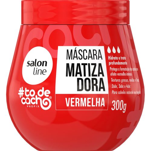 Máscara Capilar Matizadora Vermelha 300g Salon Line