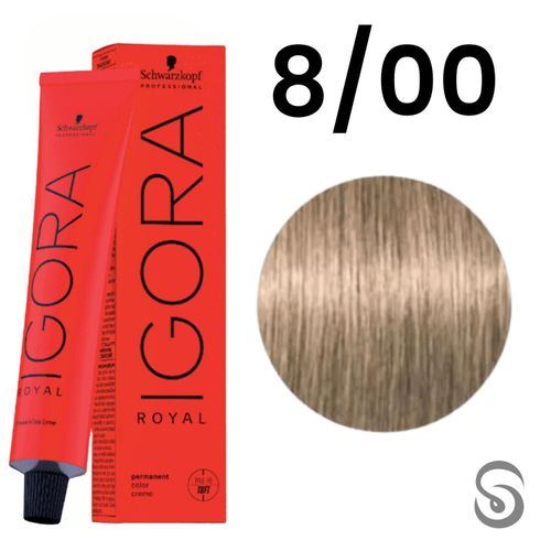 Schwarzkopf Igora Royal Coloração 8-00 Louro Claro Natural Extra 60ml Schwarzkopf Igora Royal Coloração 8-00 Louro Claro Natural Extra 60ml