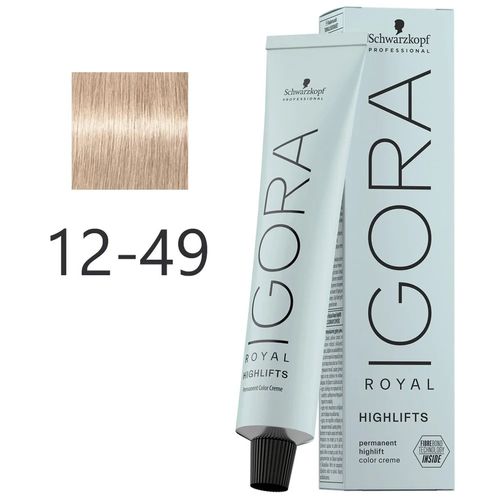 Schwarzkopf Igora Royal Highlifts 12-49 Super Cla Bege Vio 60ml Schwarzkopf Igora Royal Highlifts 12-49 Super Cla Bege Vio 60ml