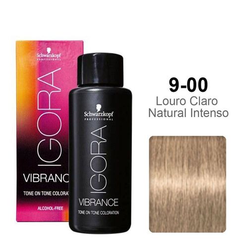 Schwarzkopf Igora Vibrance 9-0 Louro Extra Claro Natural 60ml Schwarzkopf Igora Vibrance 9-0 Louro Extra Claro Natural 60ml