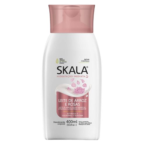 Hidratante Skala 400ml Leite Arroz E Rosas