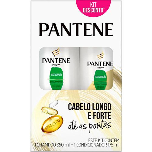 Kit Shampoo 350ml + Condicionador 175ml Restauração Pantene Simples