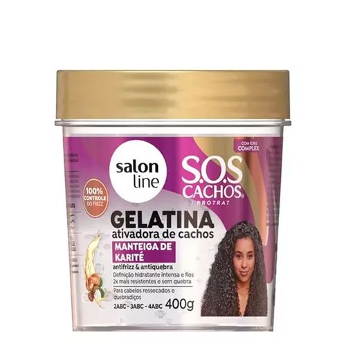 Gelatina Salon Line 400g Sos Manteiga De Karité