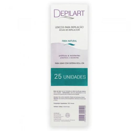 Depilador Lenços Depilart Para Depilacao 25 Unidades