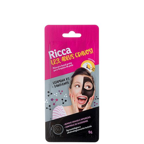 Ricca Máscara Preta Para Limpeza Da Pele