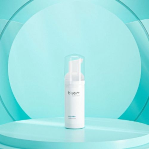 Espuma Bucal BlueM 50ml Higiene Portátil Oxigênio Ativo Saúde Bucal Rotina Simplicidade Uso Diário Proteção Gengival Com