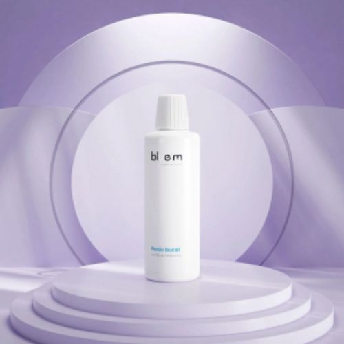 Fluido Bucal BlueM 250ml Combate Placas Gengivas Saúde Bucal Regeneração Avançada Tecnologia Oxigênio Ativo Higiene Efic