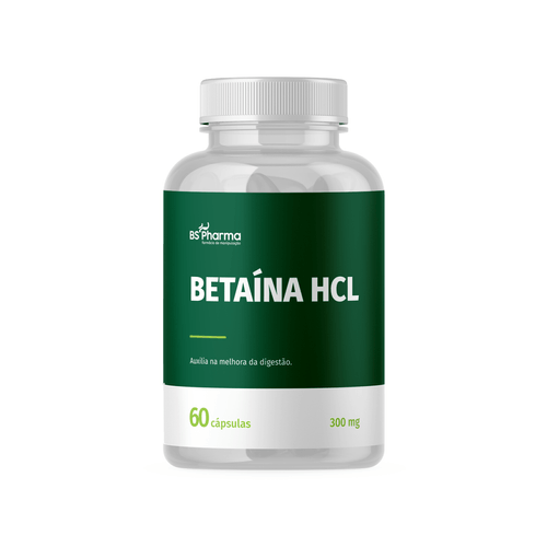Betaína HCL - 300 mg 60 Cápsulas