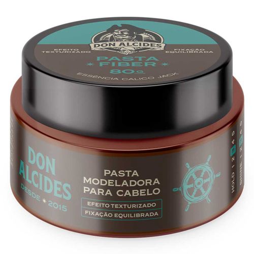 Pasta Fiber Calico Jack Pomada Para Cabelo Média Fixação 80g Don Alcides
