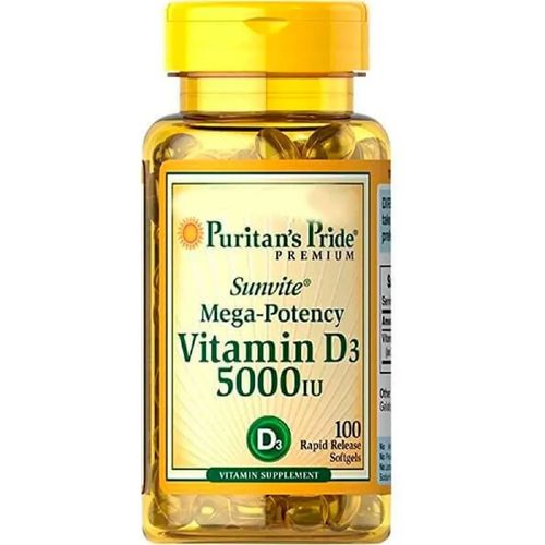 Vitamina D3 5.000 100 Softgels Puritans Pride