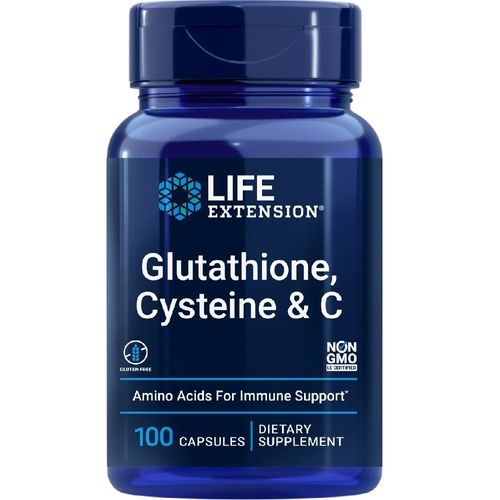 Glutationa Cisteína Vitamina C 100 Cáps. Life Extension