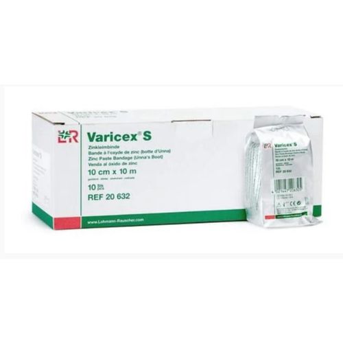 Varicex S - Bandagem de Óxido de Zinco 10cmX10m (Bota de Unna) - Lohmann & Rauscher