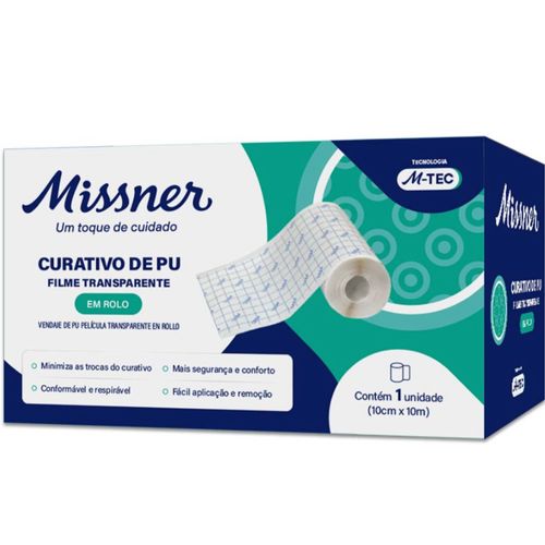 Curativo Filme Transparente Rolo M-TEC 10cmX10m - Missner