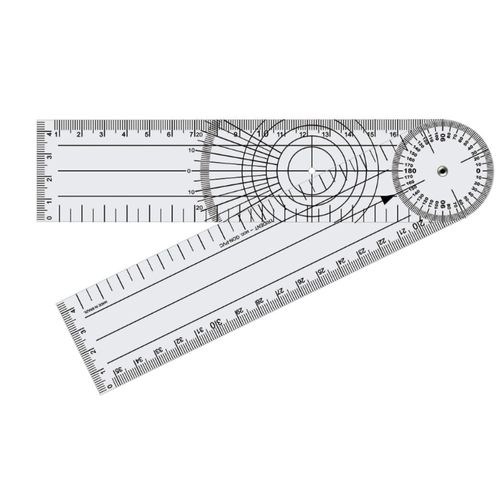 Goniômetro Grande para Ortopedia 200X45mm em PVC Goniômetro Grande para Ortopedia 200X45mm em PVC