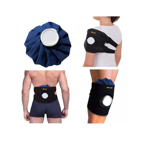 Cinta Para Bolsa De Gelo Universal em Neoprene Preto - Artipé