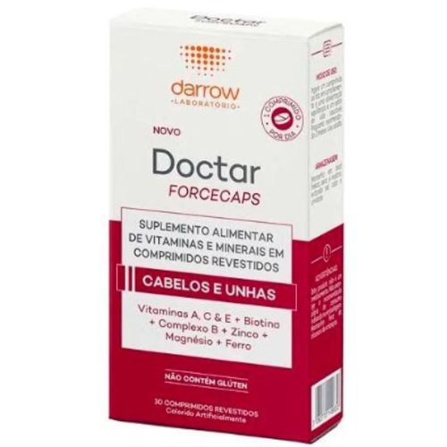 Suplemento Alimentar para Cabelos e Unhas Darrow Doctar Forcecaps 30cps